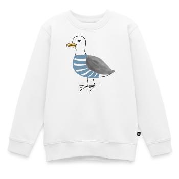 Mouette Maritim - Sweat Premium enfant bio - blanc - Devant - AI Model Kid Male (0cm)