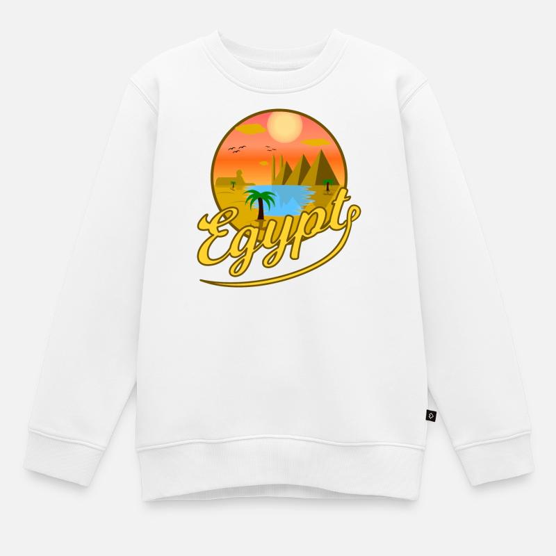 Egypt Pyramiden Kairo Ägypten Urlaub Geschenkidee - Kinder Premium Organic Sweatshirt - Weiß