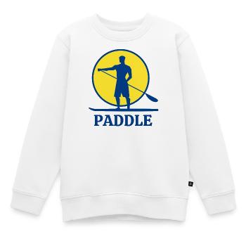Paddel, Paddelventilator, Aufstehen - Kinder Premium Organic Sweatshirt - Weiß - Vorne - AI Model Kid Male (0cm)