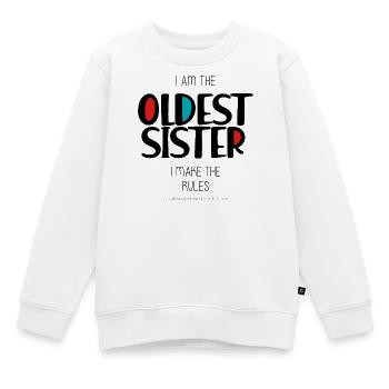 Sœur aînée - Sweat Premium enfant bio - blanc - Devant - AI Model Kid Male (0cm)