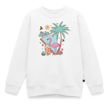 Aloha Sommer - Kinder Premium Organic Sweatshirt - Weiß - Vorne - AI Model Kid Male (0cm)