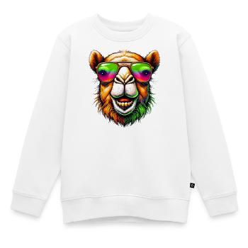 Kamel - Kinder Premium Organic Sweatshirt - Weiß - Vorne - AI Model Kid Male (0cm)