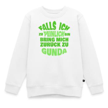 Heirat Gunda - Kinder Premium Organic Sweatshirt - Weiß - Vorne - AI Model Kid Male (0cm)