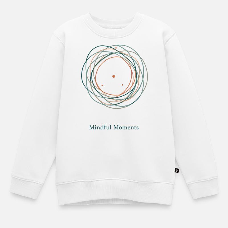 Moments de pleine conscience | Conception Flow & Calm - Sweat Premium enfant bio - blanc