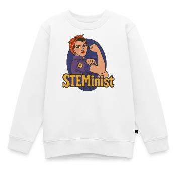 Rosie Power, STEMiniste, - Sweat Premium enfant bio - blanc - Devant - AI Model Kid Male (0cm)