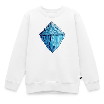 Der Eisberg, mehr als man denkt. - Kinder Premium Organic Sweatshirt - Weiß - Vorne - AI Model Kid Male (0cm)