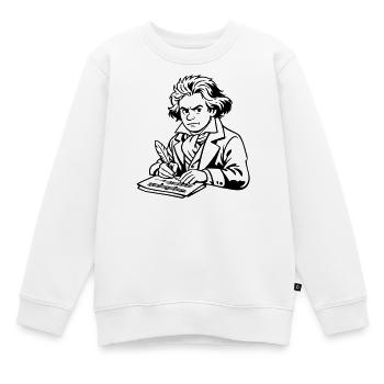 Beethoven - Kinder Premium Organic Sweatshirt - Weiß - Vorne - AI Model Kid Male (0cm)