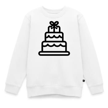 Hochzeitstorte - Kinder Premium Organic Sweatshirt - Weiß - Vorne - AI Model Kid Male (0cm)