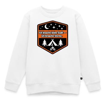 Camper van, panel van, motorhome - Kids Premium Organic Sweatshirt - white - Front - AI Model Kid Male (0cm)