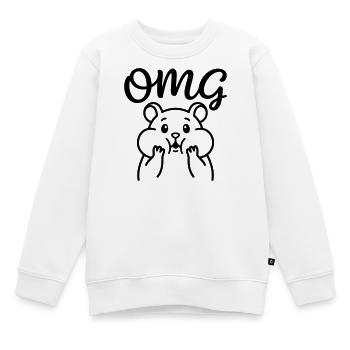 Oh mein Gott. - Kinder Premium Organic Sweatshirt - Weiß - Vorne - AI Model Kid Male (0cm)