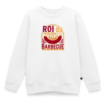 Roi du Barbecue - Sweat Premium enfant bio - blanc - Devant - AI Model Kid Male (0cm)