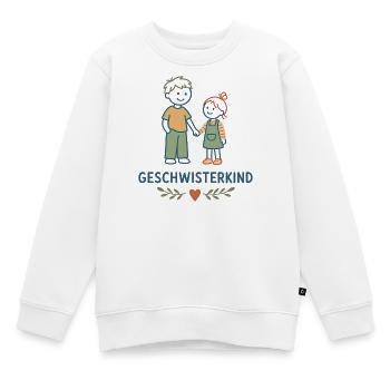 Geschwisterkind Geschwisterliebe - Kinder Premium Organic Sweatshirt - Weiß - Vorne - AI Model Kid Male (0cm)