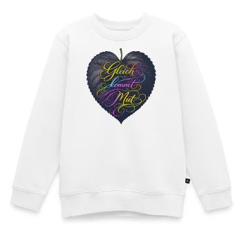 Gleich kommt Mut. - Kinder Premium Organic Sweatshirt - Weiß - Vorne - AI Model Kid Male (0cm)