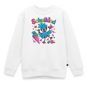 Käthe Knospe - fröhliches Schulkind - Kinder Premium Organic Sweatshirt - Weiß - Vorne - AI Model Kid Male (0cm)