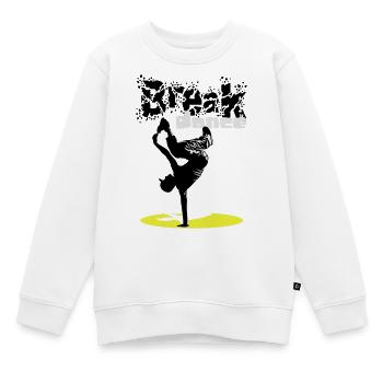 Breakdance flex - Kinder Premium Organic Sweatshirt - Weiß - Vorne - AI Model Kid Male (0cm)