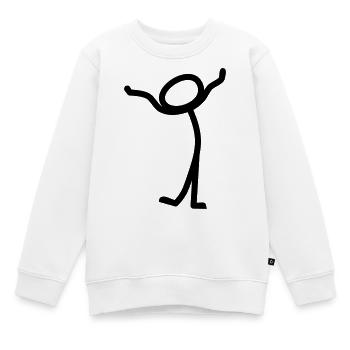 Comic - Kinder Premium Organic Sweatshirt - Weiß - Vorne - AI Model Kid Male (0cm)