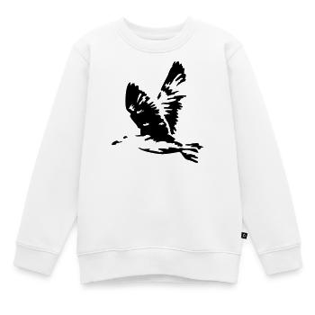 fliegende moewe urlaub - Kinder Premium Organic Sweatshirt - Weiß - Vorne - AI Model Kid Male (0cm)