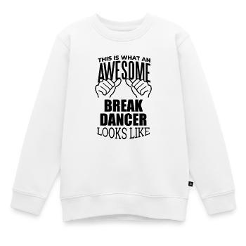 Breakdancing Breakdancing Breakdancing - Kids Premium Organic Sweatshirt - white - Front - AI Model Kid Male (0cm)