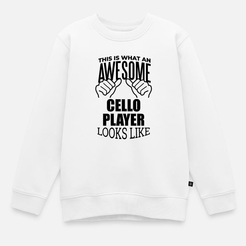 Cello - Kinder Premium Organic Sweatshirt - Weiß