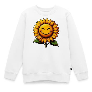 Tournesol - Sweat Premium enfant bio - blanc - Devant - AI Model Kid Male (0cm)