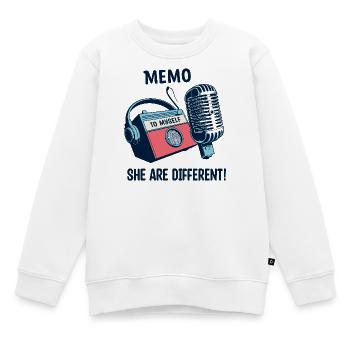 Ils sont différents ! - Sweat Premium enfant bio - blanc - Devant - AI Model Kid Male (0cm)
