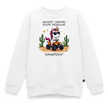 Licorne du désert - Sweat Premium enfant bio - blanc - Devant - AI Model Kid Male (0cm)