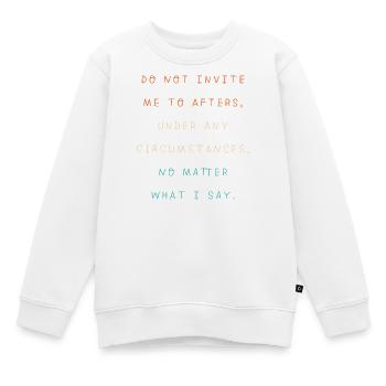 Techno House Electro Festival Hardstyle EDM - Kids Premium Organic Sweatshirt - white - Front - AI Model Kid Male (0cm)