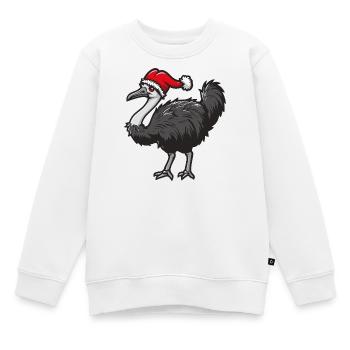 Bouquet Noël - Sweat Premium enfant bio - blanc - Devant - AI Model Kid Male (0cm)
