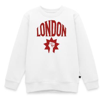 Londres - Sweat Premium enfant bio - blanc - Devant - AI Model Kid Male (0cm)