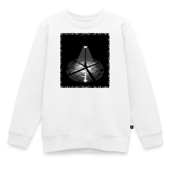 Einsame Straßenlaterne Nachtbeleuchtung Grunge - Kinder Premium Organic Sweatshirt - Weiß - Vorne - AI Model Kid Male (0cm)