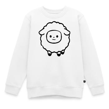 Mouton mouton agneau - Sweat Premium enfant bio - blanc - Devant - AI Model Kid Male (0cm)