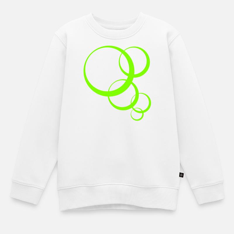 Bulles - Sweat Premium enfant bio - blanc