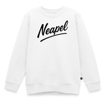Neapel Script Schriftzug - Kinder Premium Organic Sweatshirt - Weiß - Vorne - AI Model Kid Male (0cm)