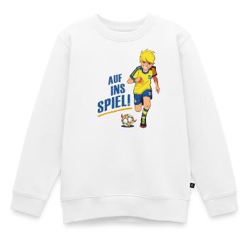Teufelskicker Auf Ins Spiel Mit Moritz - Kinder Premium Organic Sweatshirt - Weiß - Vorne - AI Model Kid Male (0cm)