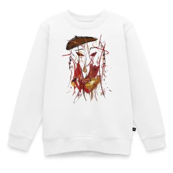 Abstraktes Künstler Gesicht Expressionismus - Kinder Premium Organic Sweatshirt - Weiß - Vorne - AI Model Kid Male (0cm)