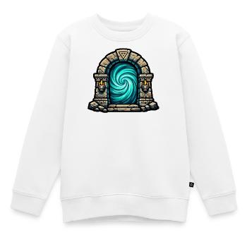Steinportal Wirbelzauber - Kinder Premium Organic Sweatshirt - Weiß - Vorne - AI Model Kid Male (0cm)
