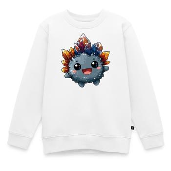 Kuschelkristall  - Kinder Premium Organic Sweatshirt - Weiß - Vorne - AI Model Kid Male (0cm)