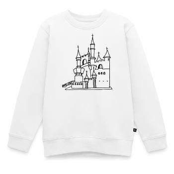 Schloss - Kinder Premium Organic Sweatshirt - Weiß - Vorne - AI Model Kid Male (0cm)