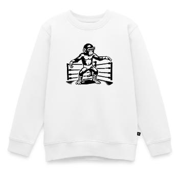 Wrestling Monkey World - Kinder Premium Organic Sweatshirt - Weiß - Vorne - AI Model Kid Male (0cm)