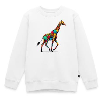 Giraffe - Kinder Premium Organic Sweatshirt - Weiß - Vorne - AI Model Kid Male (0cm)