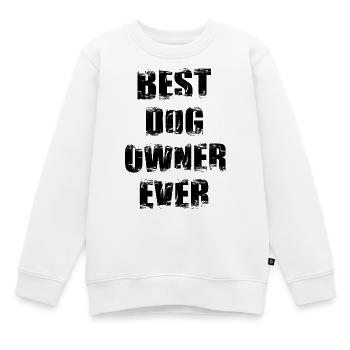 Bester Hundehalter aller Zeiten - Kinder Premium Organic Sweatshirt - Weiß - Vorne - AI Model Kid Male (0cm)