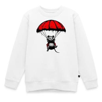 Adrenaline-Rat: Das Abenteuer ruft - Kinder Premium Organic Sweatshirt - Weiß - Vorne - AI Model Kid Male (0cm)