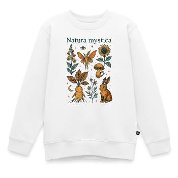 Mysterious nature - Natura Mystica - Kids Premium Organic Sweatshirt - white - Front - AI Model Kid Male (0cm)