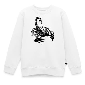 Skorpion schwarz - Kinder Premium Organic Sweatshirt - Weiß - Vorne - AI Model Kid Male (0cm)
