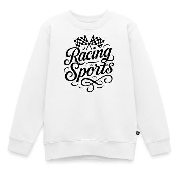 Sport automobile sportif - Sweat Premium enfant bio - blanc - Devant - AI Model Kid Male (0cm)