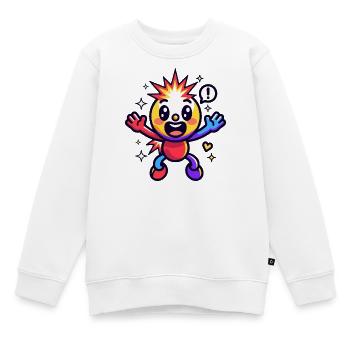 Buntes Sternpuppen-Kuscheltier - Kinder Premium Organic Sweatshirt - Weiß - Vorne - AI Model Kid Male (0cm)