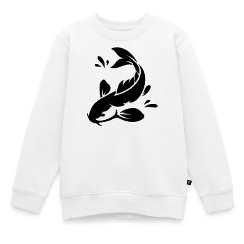 Koi - Kinder Premium Organic Sweatshirt - Weiß - Vorne - AI Model Kid Male (0cm)