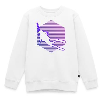 Geschenkidee für eine Tauch-Fanin mit Scuba Diving - Kinder Premium Organic Sweatshirt - Weiß - Vorne - AI Model Kid Male (0cm)