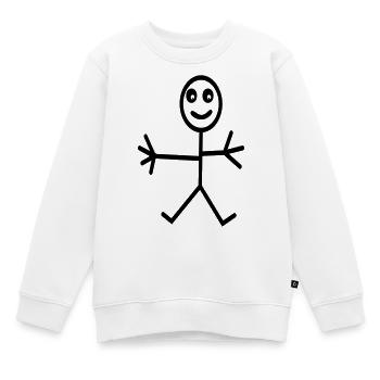 fun - Kids Premium Organic Sweatshirt - white - Front - AI Model Kid Male (0cm)