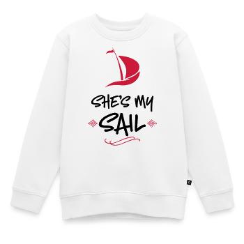 mariage - Sweat Premium enfant bio - blanc - Devant - AI Model Kid Male (0cm)